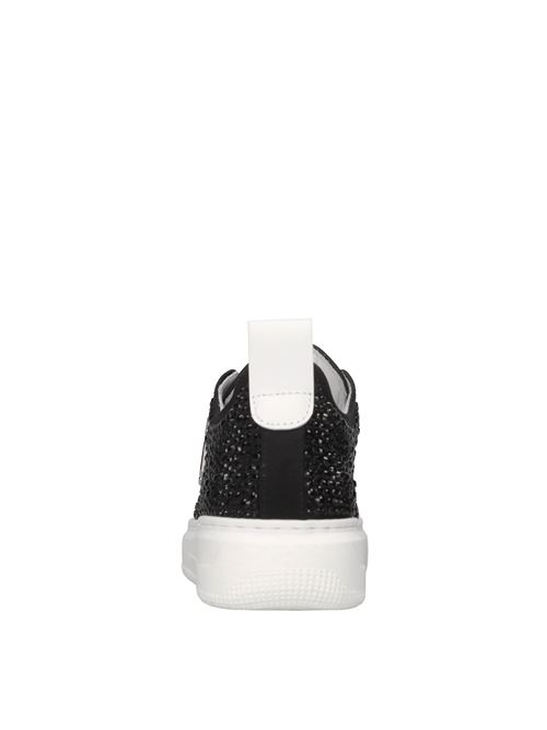 Sneakers in raso e strass PHILIPP PLEIN | 80031 SATIN/RUBBERGNERO